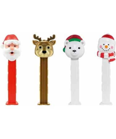 Pez Candy Refills Pack 17g - 4 x Mixed Christmas Theme Dispensers With Candy Refills 17g - Buy Online on GoSupps.com