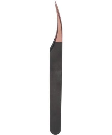 Premium Rose Gold Stainless Steel Eyelash Extension Tweezers - Safe Precise & Curved for Women's Salon Use - Buy Online on GoSupps.com