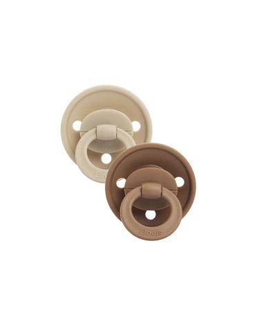 Elodie Details Pacifier 2-Pack Silicone BPA-Free Pacifier for Babies 3+ Months - Pure Khaki Pure Khaki 2 3+ Months