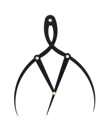Didiseaon Stainless Steel Ruler for Eyebrow Tools Tattooing Eyebrow Ruler Positioning Ruler Balance Metal