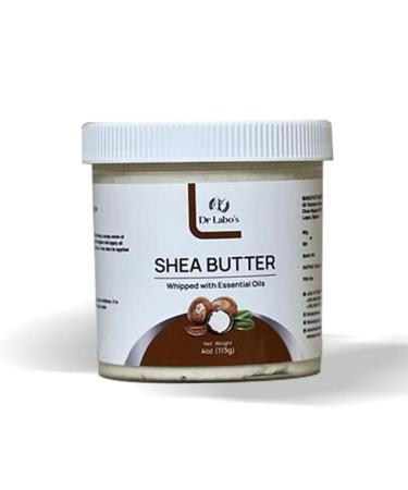Buy DR LABO S Shea Butter Whipped with Essential Oils - Raw Unrefined African Shea Butter for Skin Hair & Nails | International Shipping - Buy Online on GoSupps.com