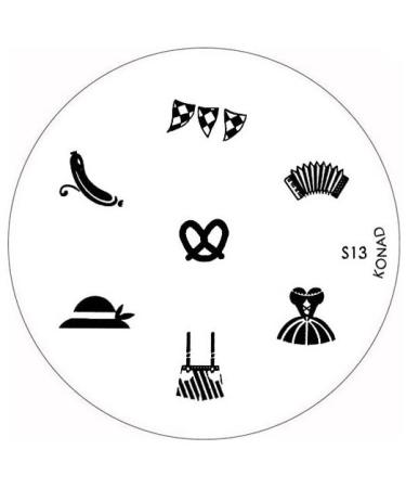 Konad stencil stamping stamping stencil S13
