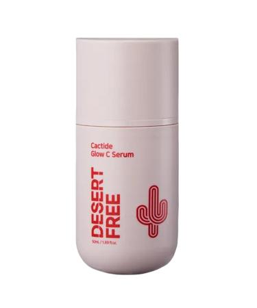DESERT FREE Cactide Glow C Serum 50ml Vitamin C Radiance & Hydration Serum for Radiant Glowy Skin | Cactus Extract | Beauty | face moisturizer | Korean Skincare 1.69 Fl Oz (Pack of 1)