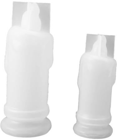 NUOBESTY 2 Pcs Resin Silicone Molds DIY Candlestick Die Making Mold Candle Light Self Made Table Top Whitex2pcs 5.3X12.5CMx2pcs - Buy Online on GoSupps.com