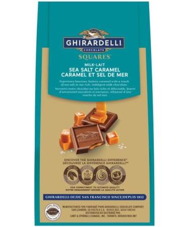 GHIRARDELLI Sea Salt and Caramel Milk Chocolate Squares 151-Gram Bag - Buy Online on GoSupps.com