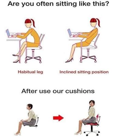 GeRRiT Memory Foam Seat/Chair Cushion for Relieves Back Sciatica Pain Tailbone Pain for Hemorrhoid Coccyx Sciatic Nerve Pregnancy and Tailbone Pain - Buy Online on GoSupps.com