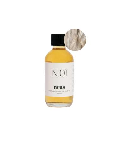 N.01 She's As Cold as Ice - Blonde Hair Gloss Treatment by Nous | Ash Blonde Toner and Glaze for Color Treated Hair 2Oz N.01 She s as cold as ice