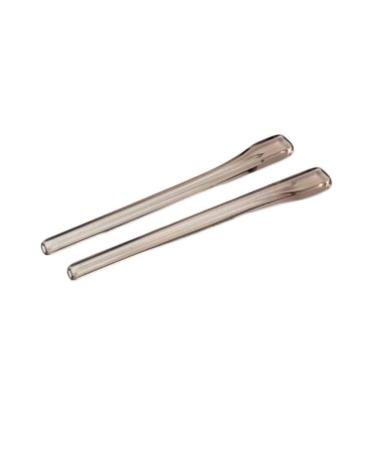 Glassen leg ear hook holder 2 pairs of light brown transparent glasses end tips iron-replacement ear stockings pipes for thin metal glasses legs
