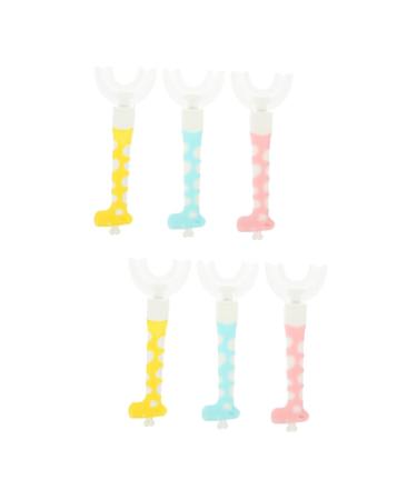 Minkissy 6 STK children's toothbrush manual for children and toothbrushes for children toothbrush children toothbrush children and toothbrushes toothbrushes made of silicone soft fur detergent