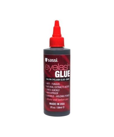 Sassi Salon Eyelash Glue Dark 2 oz Bottle by Sassi