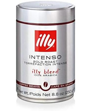 illy Intenso Whole Bean Coffee Roast Intense Robust and Full Flavored With Notes of Deep Cocoa 100% Arabica Coffee No Preservatives Dark 250g (Pack of 6) Intenso Bold Roast 250 g (Pack of 6) - Buy Online on GoSupps.com