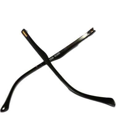 CASOTA Glasses Replacement Temples Glasses Temples 1 Pair Black Plastic Glasses Frame Replacement Temple Arm TR90 Glasses Temple Repair