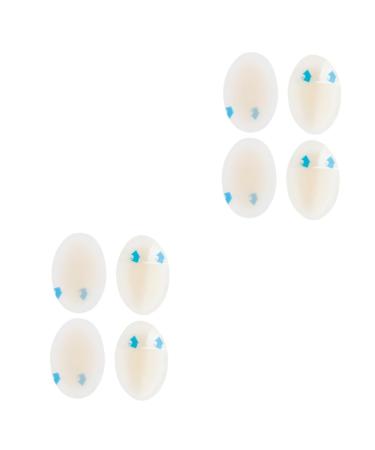 GLEAVI 8 Pcs Shoe Inserts Silicone Shoe Pads Silicone Heel Pads Silicone Gel Shoe Pad Pads Stickers Sports Shoes Men and Women