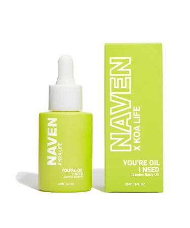 KOA LIFE NAVEN x You're Oil I Need - Anti-Aging Jasmine Body Oil | For Radiant Glowing and Even Skin Tone | Vegan Cruelty and Chemical Free Naven Body Oil