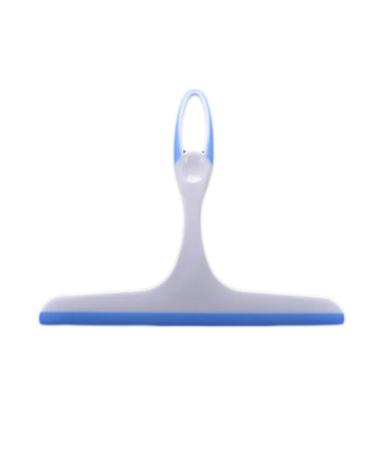 Home Use Glass Water Squeegee Soft Rubber Window Glass Cleaner Tile Floor Scrubber Manual Single-sided Scrub Cleaning Brush Tools Blue