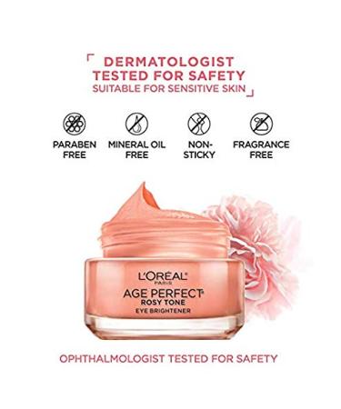 Age Perfect Rosy Tone Eye Brightener Cream | Correct Dark Circles | Fragrance & Paraben Free | 0.5oz (Pack of 2) - Buy Online on GoSupps.com