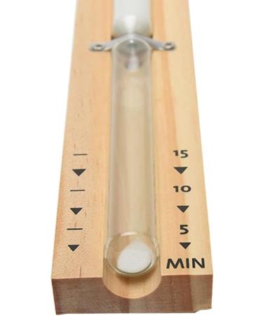 Fiacvrs 15-Minute Sauna Hourglass - Heat Resistant Wooden Timer for Perfect Relaxation - Buy Online on GoSupps.com