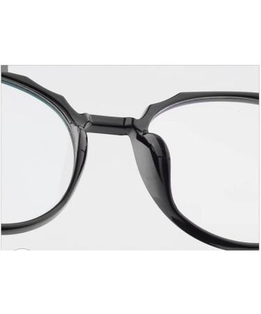 PARWANA Sturdy Round Reading Glasses +150 - Anti-Glare Computer Eyewear for Men & Women | Stylish Transparent Powder Finish - Buy Online on GoSupps.com