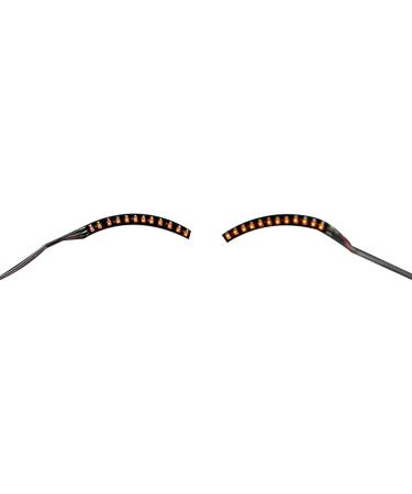 LED Eyelashes Light Safe Low Current Eye Friendly Light Up LED Eyelid Eyeliner Sticker Face Jewelry for Party Nightclub Stage Halloween Party Queen Essential (Orange) - Buy Online on GoSupps.com