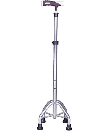 Adult Crutches Aluminum Crutches Adjustable Walking Cane Quadruped Crutches with Led Lights Walking Aid for Men Women Or Teens Convenient Independence Four-legged Silver - Buy Online on GoSupps.com