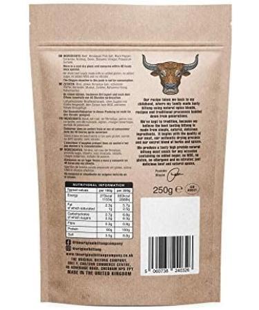 The Original Biltong Company - High Protein British & Irish Beef Snack (250g) - Buy Online on GoSupps.com