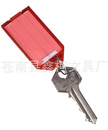 Siuke Keychain - PP Plastic Transparent Flip Key Day Classification Label - Handwritten Brand Keychain for Luggage Hotel Rooms - Blue & Yellow - Buy Online on GoSupps.com