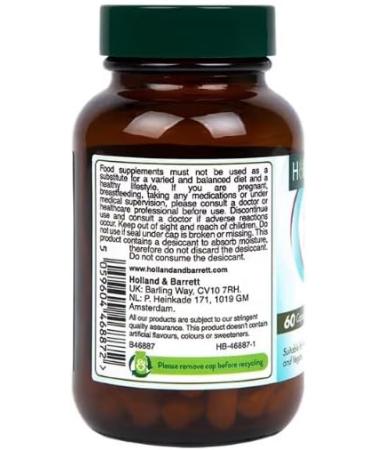 Holland & Barrett Acidophilus Probiotic 60 Capsules - Digestive Health Support - Buy Online on GoSupps.com