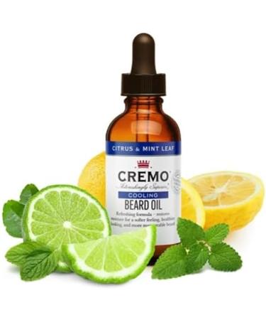 CREMO Cooling Beard Oil for Men - Citrus & Mint Leaf | Natural Oils | 30ml - Buy Online on GoSupps.com