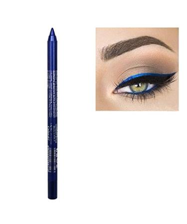 Multi Color Eyeshadow Eyeliner  Metallic Glossy Smoky Eyeliner  Long Lasting Professional Eye Makeup Eyeliner Waterproof Eyeliner Pen Eye Cosmetics Makeup Tools (07 Dark Blue)