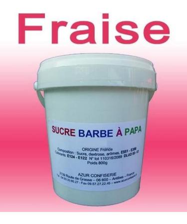 Strawberry cotton candy sugar 1000g - Buy Online on GoSupps.com