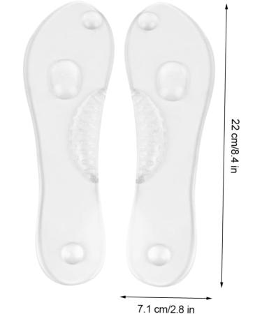 FOMIYES Arch Support Insoles - 2 Pairs Non-Slip Foot Care Cushions for Ladies | Transparent Comfort Shoe Inserts (22.2x7.1cm) - International Shipping Available - Buy Online on GoSupps.com