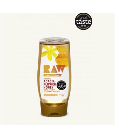 Organic Acacia Flower Honey 350g - Raw, Vibrant Living | Buy Online - Buy Online on GoSupps.com