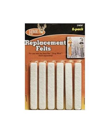 HME Products Drop Wick Replacement Felt Hunting Scent (6 pack)