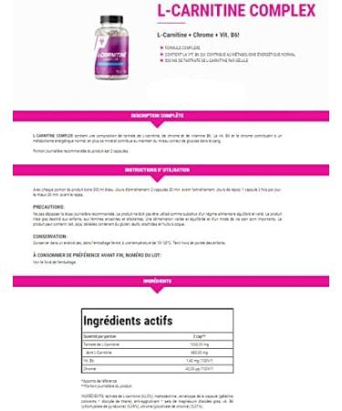 L-Carnitine Complex 90caps - Burn fat for energy - Buy Online on GoSupps.com