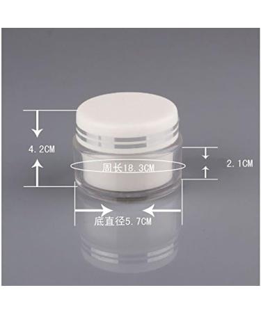 10 Pack 30ml Double Layer Plastic Cosmetic Jars - Empty Containers for Beauty & Health with Screw Lid - Perfect for Travel & DIY - Buy Online on GoSupps.com