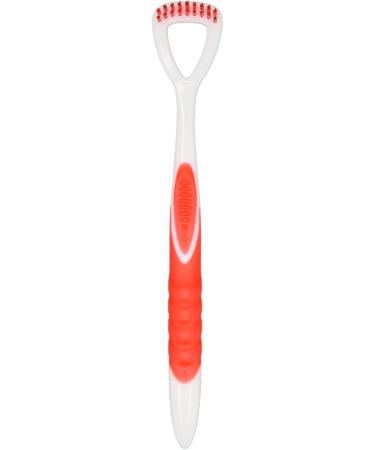 Professional Tongue Scraper & Cleaner for Adults & Children - Red Tongue Brush for Improved Oral Care & Bad Breath Relief - Buy Online on GoSupps.com
