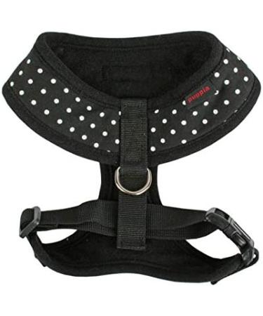 Puppia Dotty Harness Black Small - Stylish & Comfortable Dog Harness - Buy Online on GoSupps.com