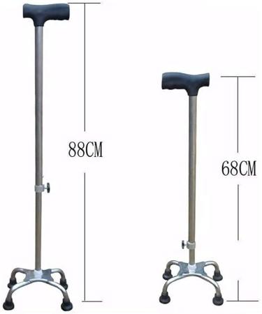 Trekking Walking g Poles Trekking Poles Stainless Steel Four-Corner Cane Four-Foot Cane Elbow Crutches Elderly Walker Elderly Crutches Assisted Walker Surprise Gift - Buy Online on GoSupps.com