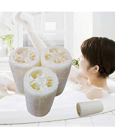 Organic 4 Inch Loofah Sponge 5-Pack for Skin Cleansing and Exfoliation | Bath and Shower Puff Scrubber for Daily Body Care - Buy Online on GoSupps.com