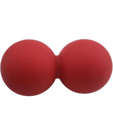 Red Peanut Massage Ball - Combined Foot & Whole Body Relaxation - 12.00x6.30cm Silicone Yoga Lacrosse Fitness Tool - International Shipping Available - Buy Online on GoSupps.com