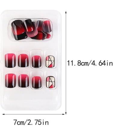 dijiusidy False Nail Perfect Matching Simple to Wear Fingernail Full Coverage Press Type Strong Viscosity Adjustable Paster Type 21 F741 Type 21 F741 - Buy Online on GoSupps.com