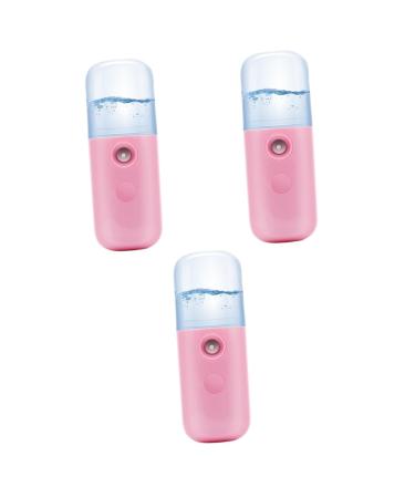 Hemoton 3pcs USB Charging Steamer Nano Mist Sprayer Face Sprayer Makeup Device Handheld Spray Device Facial Steamer
