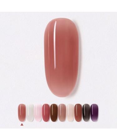 7.3ml Pink Gel Nail Varnish Top Coat Transparent Jelly Gel Gel Nail Polish Soak Off UV Gel Phototherapy Gel - (Color: 1)