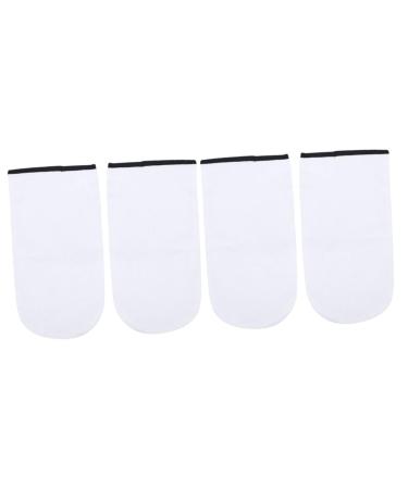 4 Pairs Soft Cotton Gloves for Sleeping Hand Wax Treatment Bath Gloves Hand Treatment Mitts Mittens Wax Gloves Thermal Gloves Bath Treatment Mitt Gel White Skin Care