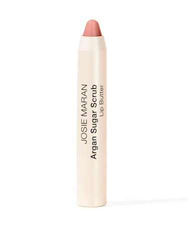 Josie Maran Argan Sugar Scrub Lip Butter - Soft  Smooth  Hydrated Pout (First Blush  2.5g Net Wt. | 0.08 oz)