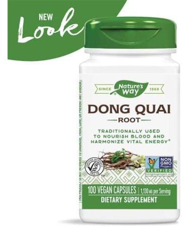 Nature's Way Dong Quai 1130mg per Serving - 100 Capsules x 2 (Pack of 2) - Buy Online on GoSupps.com