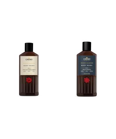 Cremo Men's Italian Bergamot & Palo Santo Body Washes Bundle Notes of Italian Bergamot Neroli Blossom Fresh Vetiver Bright Cardamom Dry Papyrus and Aromatic Palo Santo 2 x 16 Fl Oz
