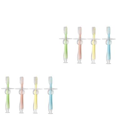 Healeeved 8 STK infant toothbrush toothbrush made of silicone toothbrush baby training toothbrush toothbrushes bite ring made of silicone bristle toothbrush clean training brush toddler