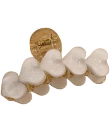 PLCPDM Heart Shape Hair Clip Spring Ponytail Woman Headwear Female Hair Accessories Elegant Hair Claw Large gripper - Buy Online on GoSupps.com