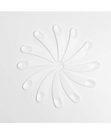 ZEJIA 100 PCS Mini Makeup Mask Spatula - White Plastic Cosmetic Spoon for Mixing and Sampling - Buy Online on GoSupps.com